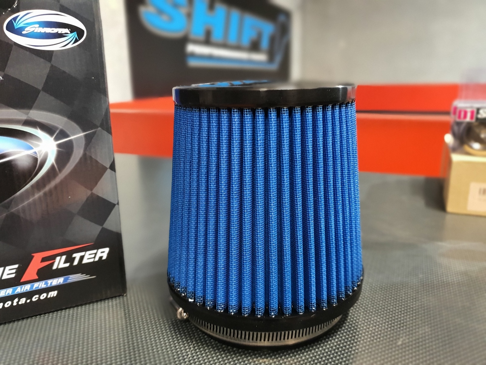 Simota 4.5" Entry Blue Medium High Flow Air Filter 151mm x 140mm x 114mm