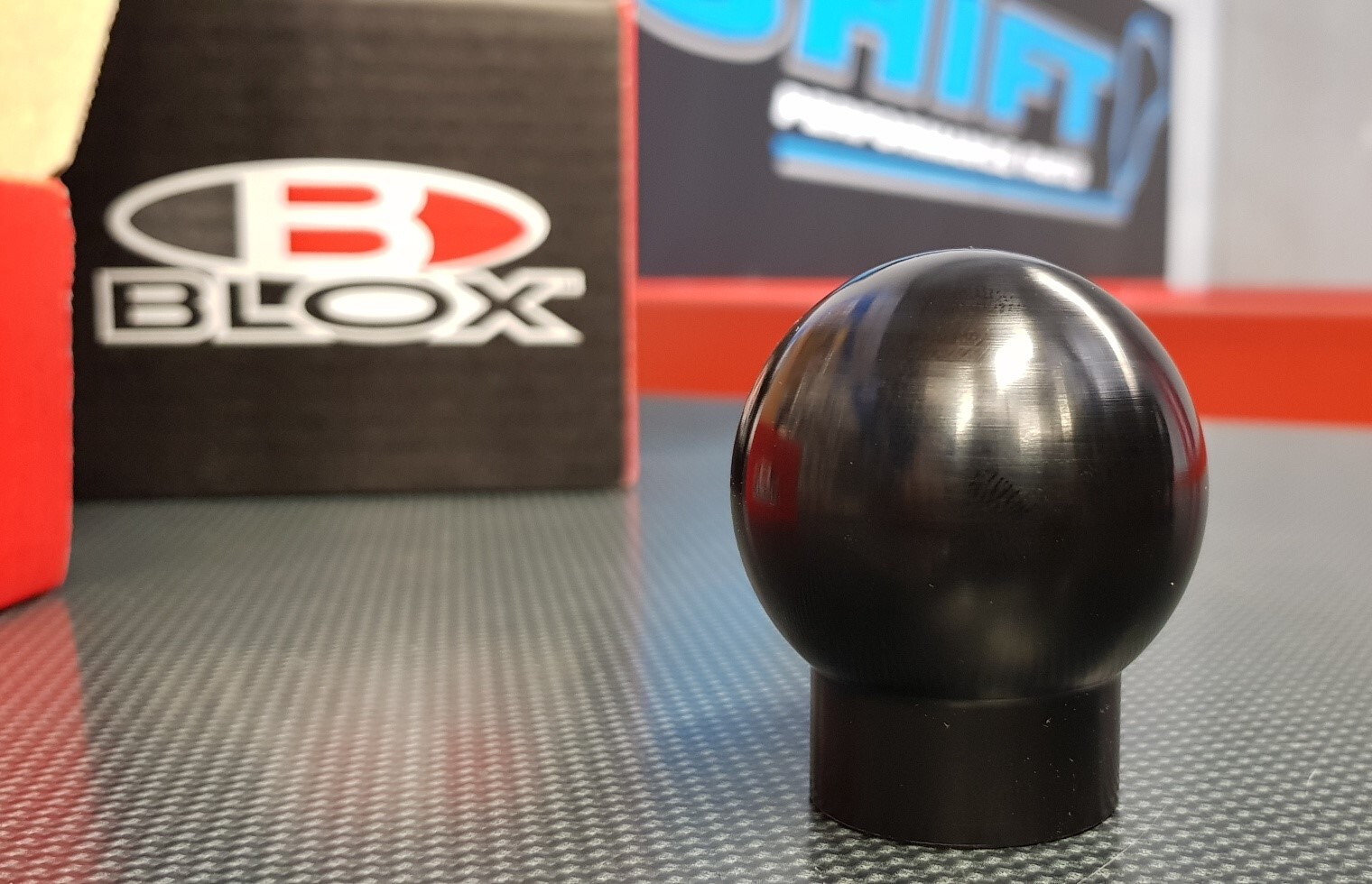BLOX DR Spherical Gear Knob Black Delrin M10x1.25 Skyline EVO