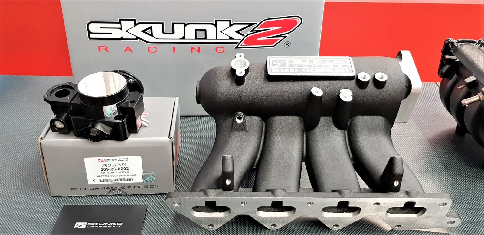 Skunk2 Pro Intake Manifold & 68mm Throttle Body Mitsubishi EVO 7 8 9 IX ...
