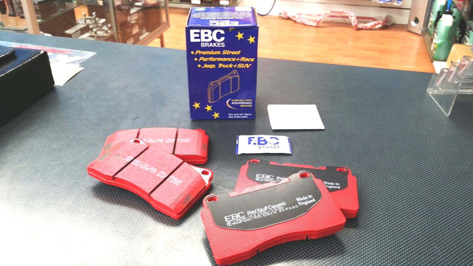 EBC RED STUFF BRAKE PADS FRONT MITSUBISHI EVO 7 8 9 WRX STI