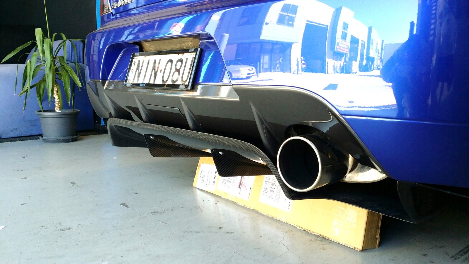Rexpeed Varis Style Rear Carbon Diffuser Suits Mitsubishi EVO 9 IX
