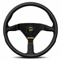 MOMO MOD 78 Black Leather 350mm Steering Wheel