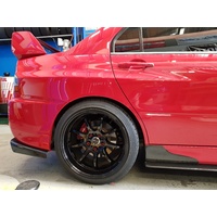 Carspeed Carbon Fiber Side Skirt Spats - Mitsubishi EVO 7 8 8MR 9 IX