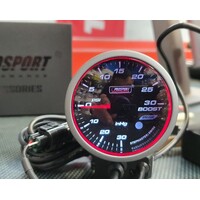 Prosport WRC 60mm Boost Gauge - White & Blue & Amber LED Back light