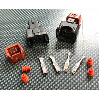 SPP EV1 Injector Connector 2pc Plug Kit - Bosch Style EVO 4-9, R32-R34 Skyline GTR