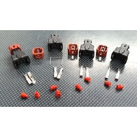 SPP EV1 Injector Connector 4pc Plug Kit - Suits Mitsubishi EVO 5, 6, 7, 8, 9, 9 Wagon.
