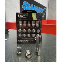 tpi Striker Silver Wheel Nuts - M12x1.50 Mitsubishi, Toyota, Honda, Mazda, Kia