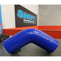 45 Degree Silicone Hose BLUE 63mm (2.5 Inch) Intercooler Turbo
