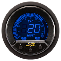Prosport 52mm Blue Premium Digital Boost Gauge Kit