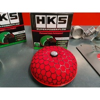 HKS Power Flow Reloaded Filter Universal - Red 100mm Inlet