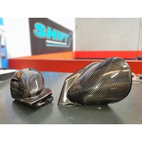 Ralliart Style Carbon Mirrors  - Suits Mitsubishi EVO 7, 8, 9, IX Wagon