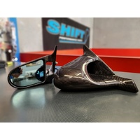 Ganador Style Carbon Mirrors  - Suits Subaru WRX/STI GDA GDB GDC GDG