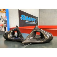 S14 Ganador Style Carbon Mirrors  - Suits Nissan Silvia S14 200SX