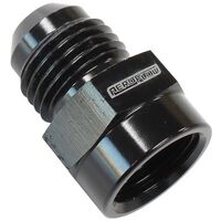 Aeroflow M14 x 1.5 Inverted Seat to -6AN Adapter, Black