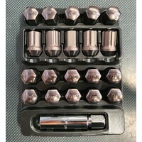 tpi Gunmetal XR Racing Wheel Nuts - M12x1.5 Mitsubishi, Honda, Toyota, Mazda, Kia
