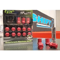 tpi Red XR Racing Wheel Nuts - M12x1.5 Mitsubishi, Mazda, Honda, Kia, Toyota