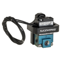 Raceworks 3-Port Solenoid Black Billet Mount