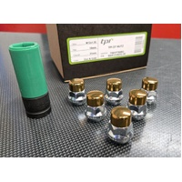 TPI Gold DT NUTZ Wheel Nuts - M12x1.5 Mitsubishi, Mazda, Toyota, Honda, Kia, Hyundai
