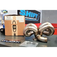 Blox Racing Turbo Manifold, Suits Honda B-series :: Ram Horn A/C, T3 Inlet, 38mm