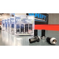 tpi 45mm Black Steel Racing Wheel Nuts - M12x1.5 Honda, Mitsubishi, Toyota, Mazda, Kia