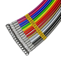 HEL Mitsubishi EVO 5/6 Braided Brake Line Kit - Black 