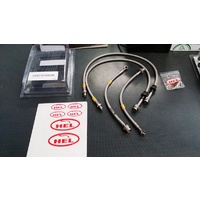HEL Mitsubishi EVO 7 Clear Braided Brake Line Kit 