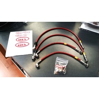 HEL Mitsubishi EVO 7 Red Braided Brake Line Kit 