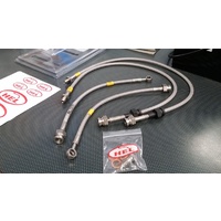 HEL Mitsubishi EVO 8/9 Clear Braided Brake Line Kit 