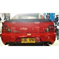 Rexpeed Type-D Carbon Boot Lip Spoiler - Suits Mitsubishi EVO 8, 8MR, 9 IX.