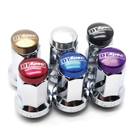 D1 Spec Red Wheel Locking Nuts - Suits Nissan Subaru Suzuki
