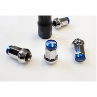 D1 Spec Blue Wheel Locking Nuts - Suits Nissan Subaru Suzuki