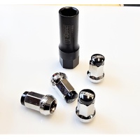 D1 Spec Black Wheel Locking Nuts - Suits Nissan Subaru Suzuki