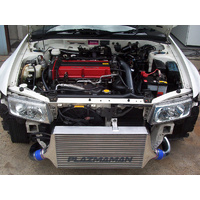 Plazmaman Evo 4-6 Race Swept Back Intercooler Kit Silver
