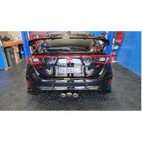 FF Systems FL5 Valved Exhaust With Burnt  Blue Tips - Suits Honda Civic FL5 Type R