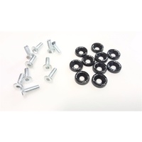 PW Fender Washer Kit Black Silvia EVO GTR