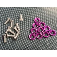 PW Fender Washer Kit Purple Silvia EVO GTR