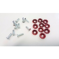PW Fender Washer Kit Red Silvia EVO GTR
