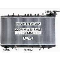 Nissan Pulsar Radiator - N14/N15,  '91-00 NX / NXR COUPE  '91-95 SSS