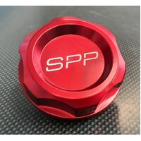SPP Red Billet Oil Cap - Suits Mitsubishi Lancer, EVO, Mirage, FTO, GTO, Colt