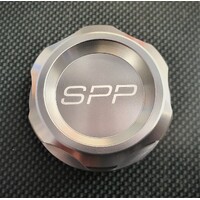 SPP Silver Billet Oil Cap - Suits Mitsubishi Lancer, EVO, Mirage, FTO, GTO, Colt