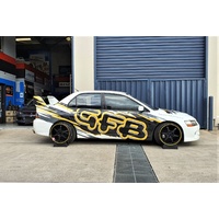 Buddy Club P1 SF Challenge Time Attack Black Yellow 18x9.0 EVO Silvia Skyline