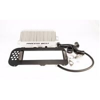 Process West Top Mount Intercooler Kit (suits Subaru 04-07 Forester XT) (with 02 STI Bonnet Scoop) - Silver