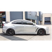 Rexpeed  EVO X Type-1 Carbon Side Skirt Extensions - Suits Mitsubishi EVO X