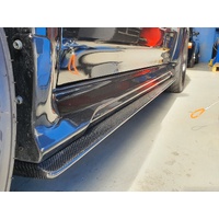 Rexpeed EVO 5/6 Carbon Side Skirt Extensions - Suits Mitsubishi EVO 4, 5, 6 CP9A.