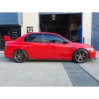 Rexpeed Carbon Fiber Pillar Trim Kit - Suits Mitsubishi EVO 7, 8, 9 IX.