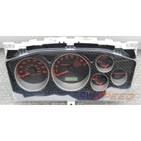 Rexpeed EVO 7-9 Carbon Gauge Cluster Overlay - High Gloss