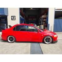 Rexpeed Damd Style Carbon Side Skirt Extensions - Suits Mitsubishi EVO 7, 8, 9, 9 Wagon