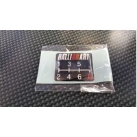 Ralliart 6-Speed Sticker