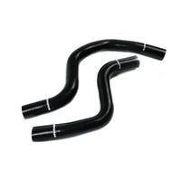 Plazmaman Radiator Hose Kit - Black - Mitsubishi EVO 9, 9 Wagon Manual.