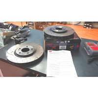  Nissan S14 S15 200SX Silvia - RDA EBC Front Slotted and Dimpled Rotors 